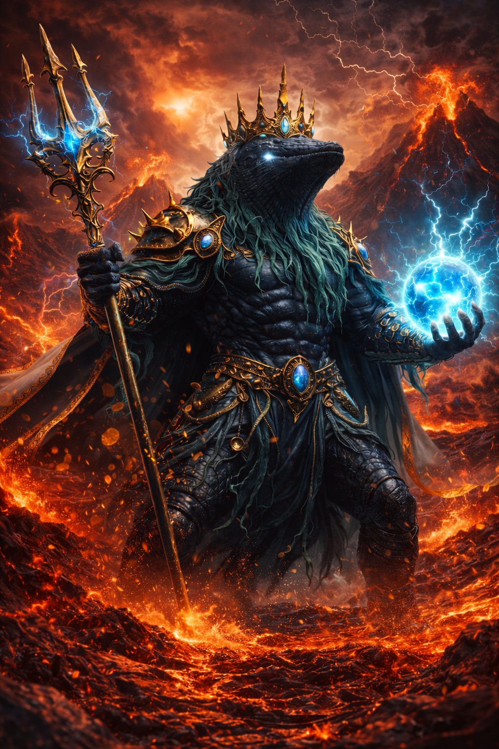 Black Whale Volcano King